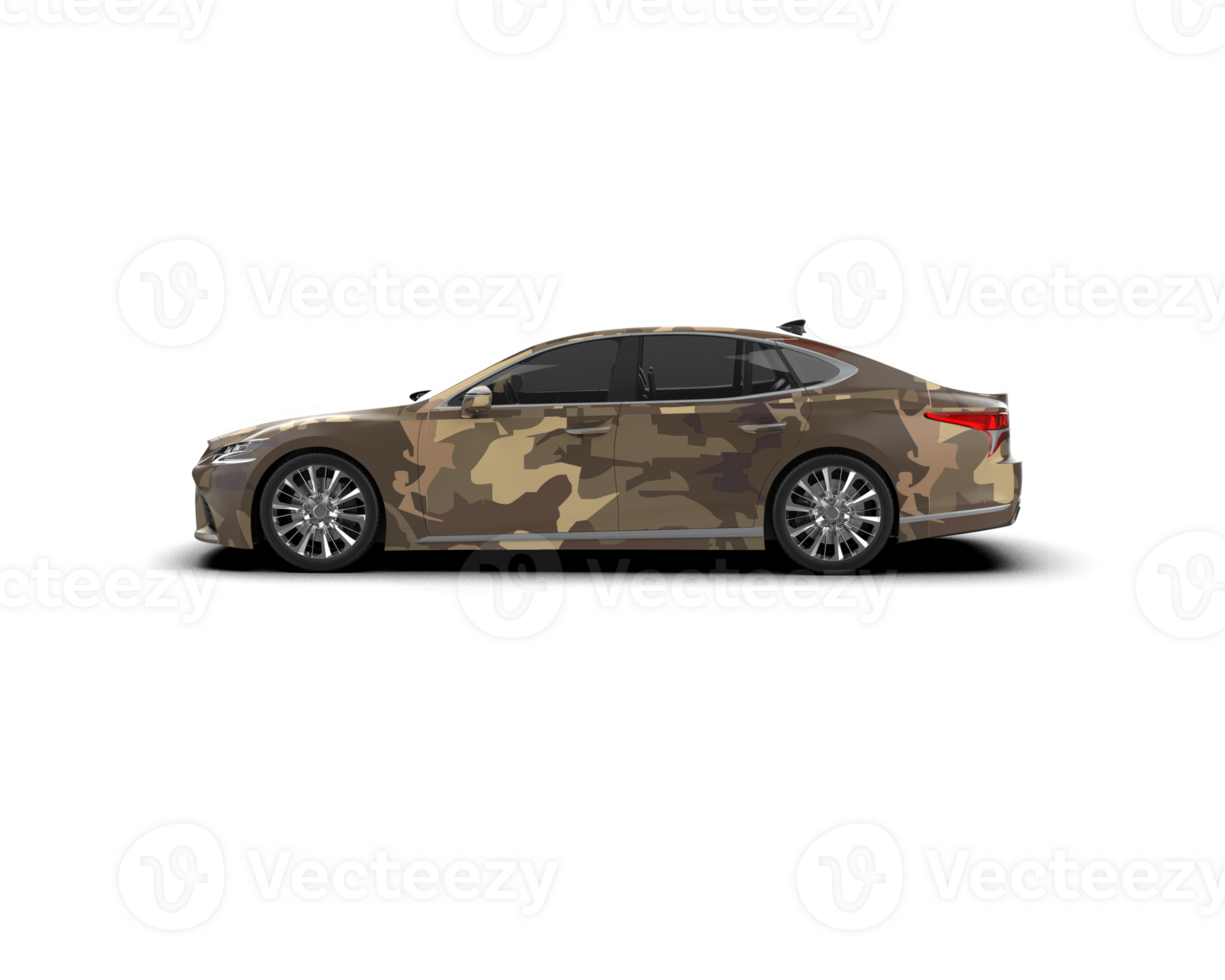Modern car isolated on background. 3d rendering - illustration png