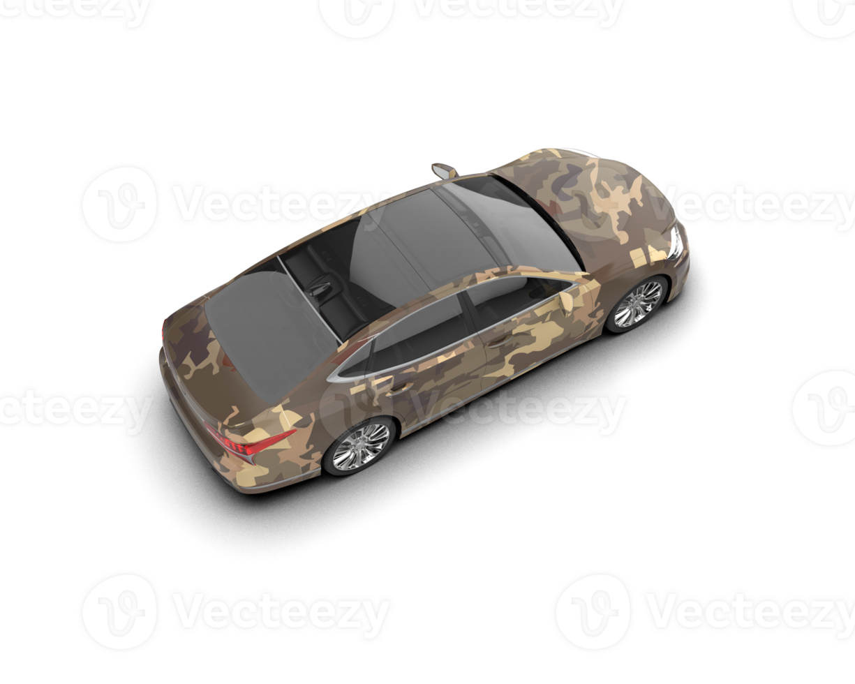 Modern car isolated on background. 3d rendering - illustration png