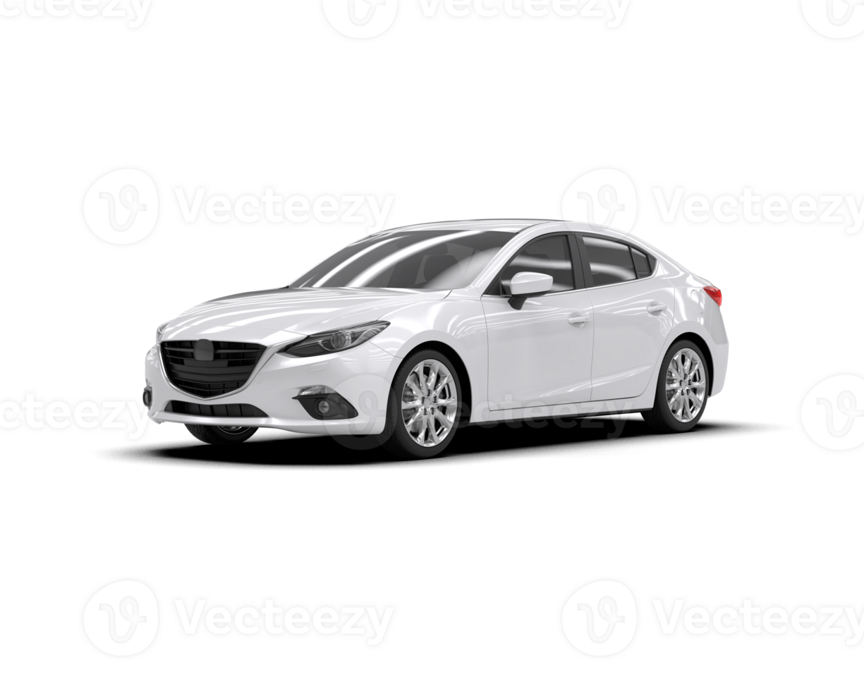 Modern car isolated on background. 3d rendering - illustration png