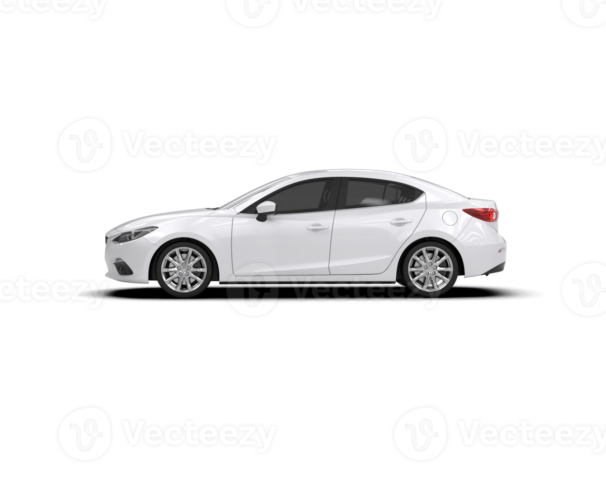 Modern car isolated on background. 3d rendering - illustration png