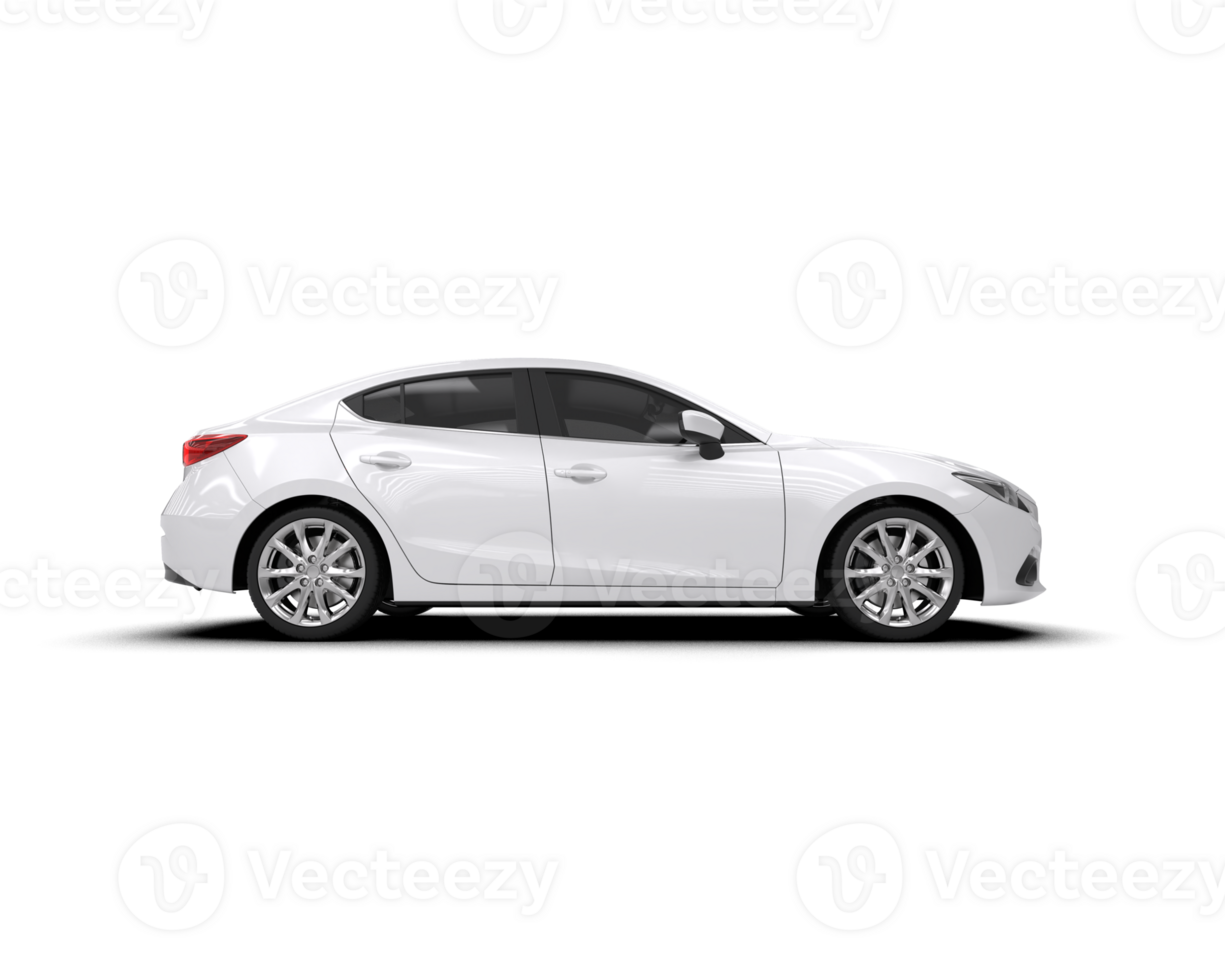 Modern car isolated on background. 3d rendering - illustration png