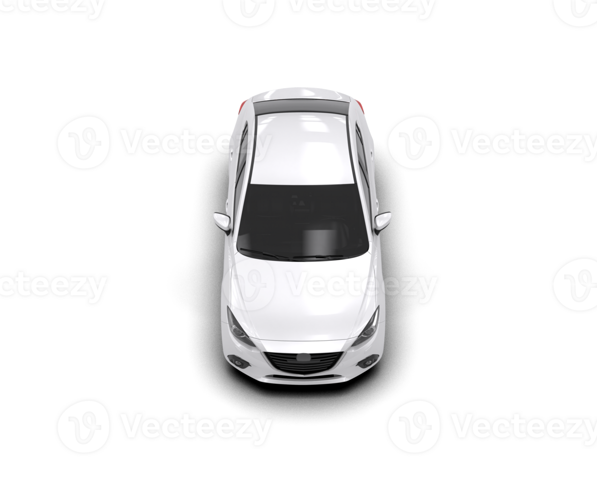 Modern car isolated on background. 3d rendering - illustration png