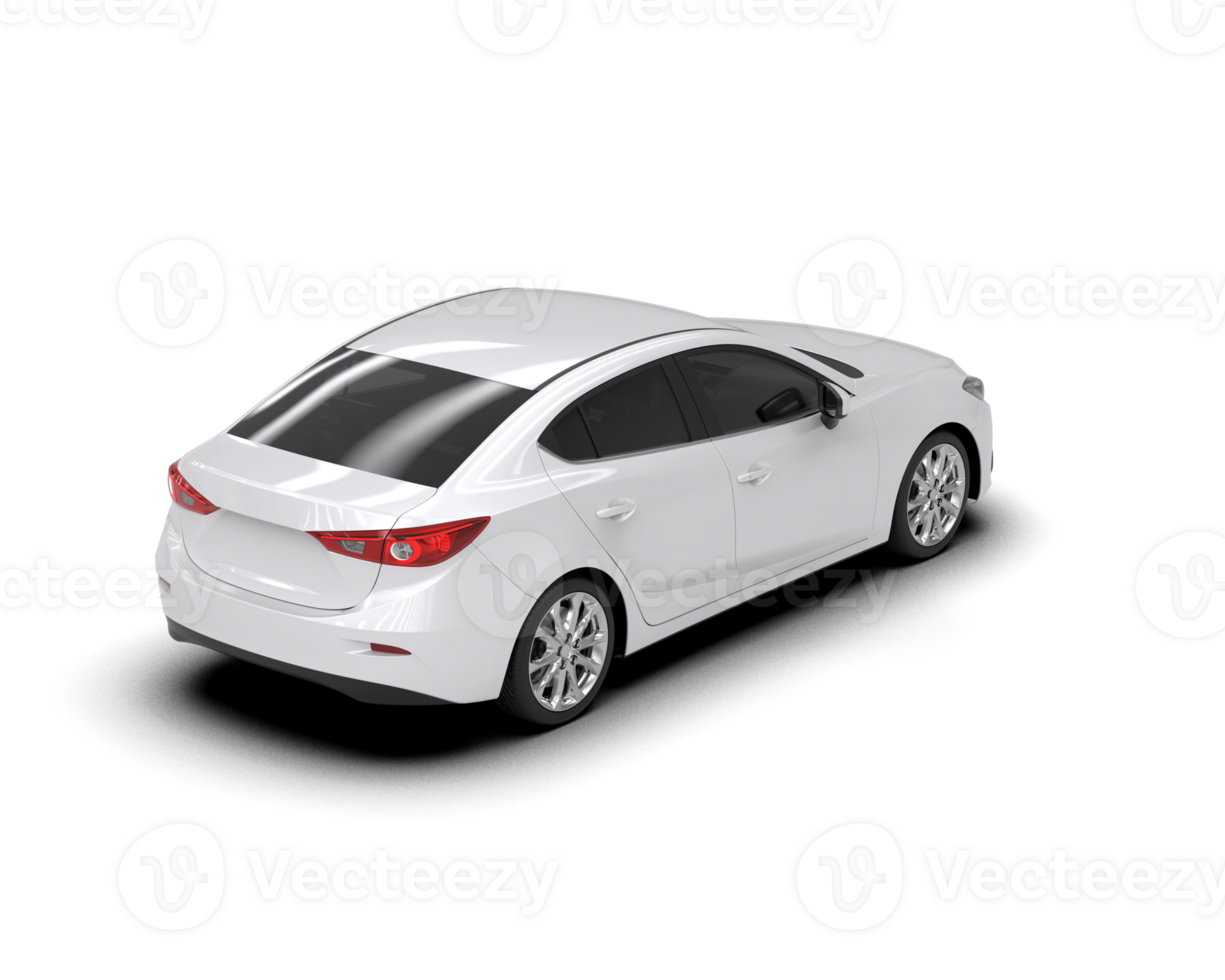 Modern car isolated on background. 3d rendering - illustration png