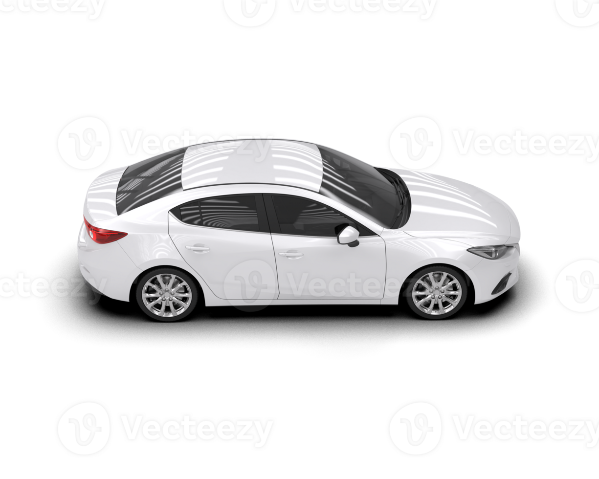 Modern car isolated on background. 3d rendering - illustration png