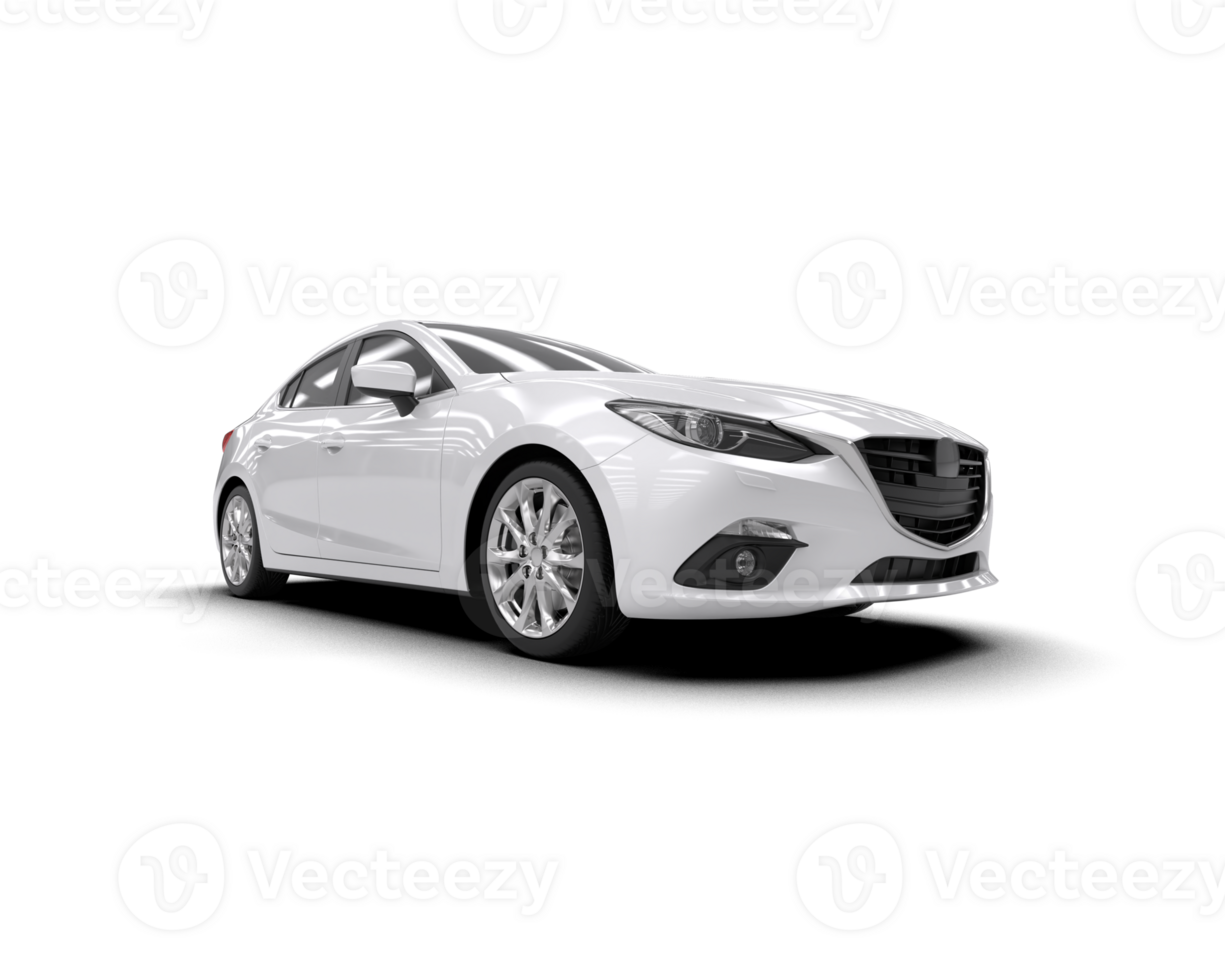 Modern car isolated on background. 3d rendering - illustration png