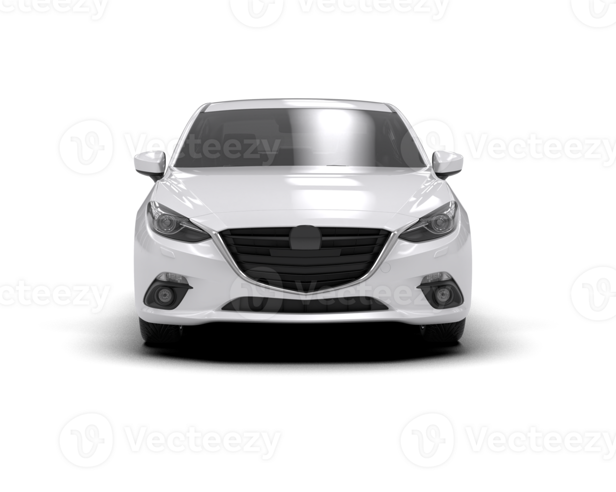 Modern car isolated on background. 3d rendering - illustration png
