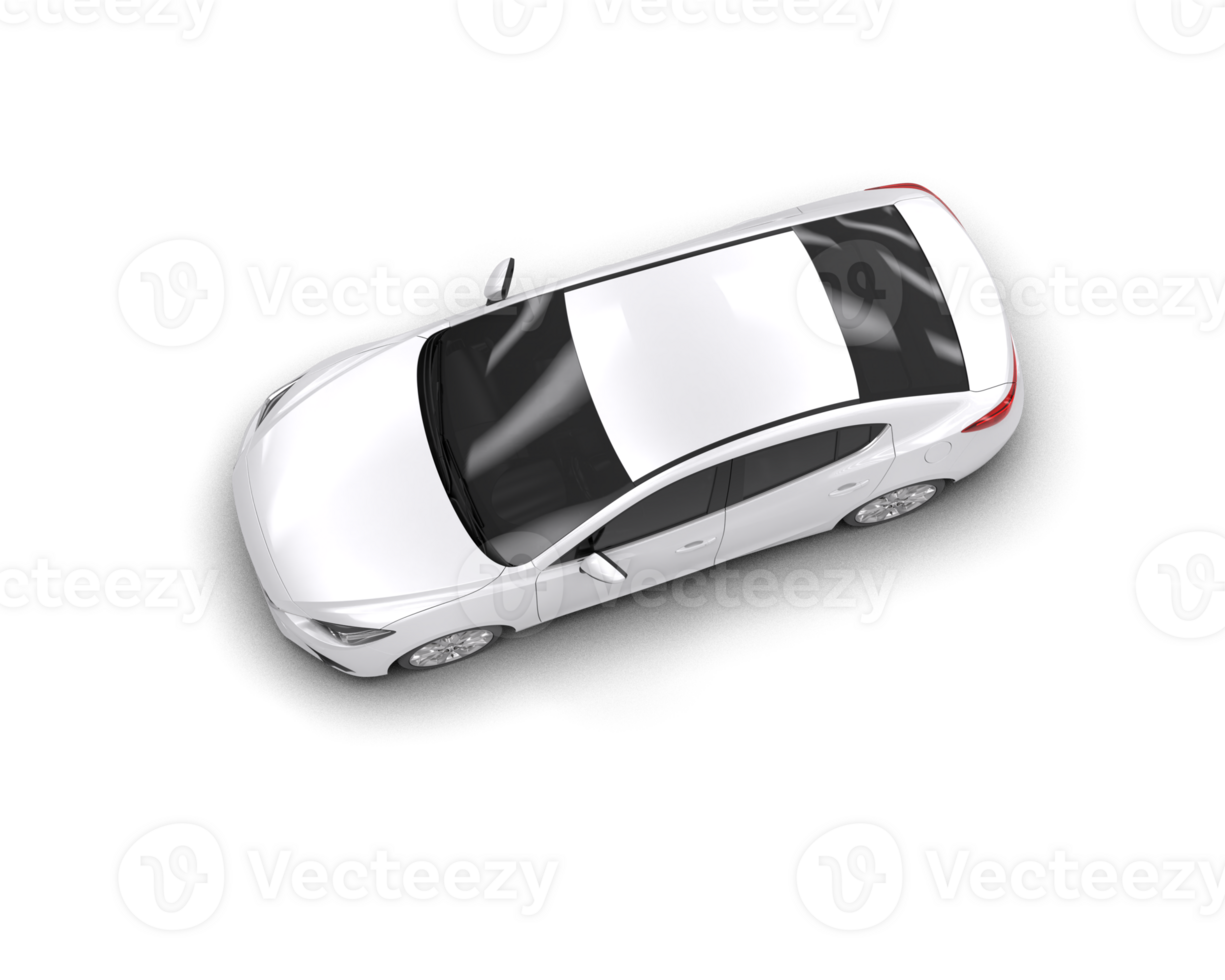Modern car isolated on background. 3d rendering - illustration png