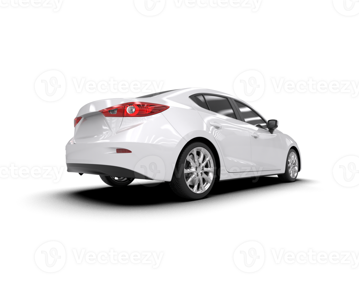 Modern car isolated on background. 3d rendering - illustration png