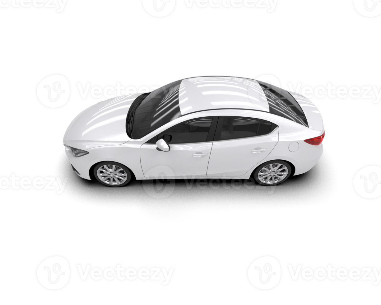 Modern car isolated on background. 3d rendering - illustration png