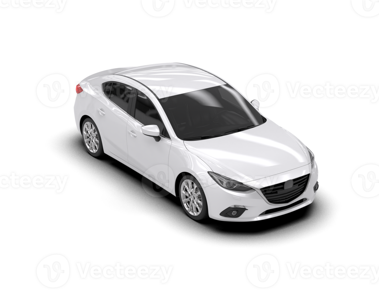 Modern car isolated on background. 3d rendering - illustration png