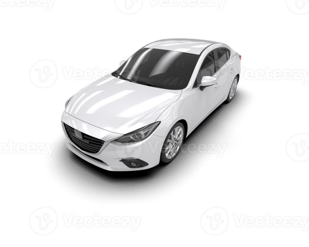 Modern car isolated on background. 3d rendering - illustration png