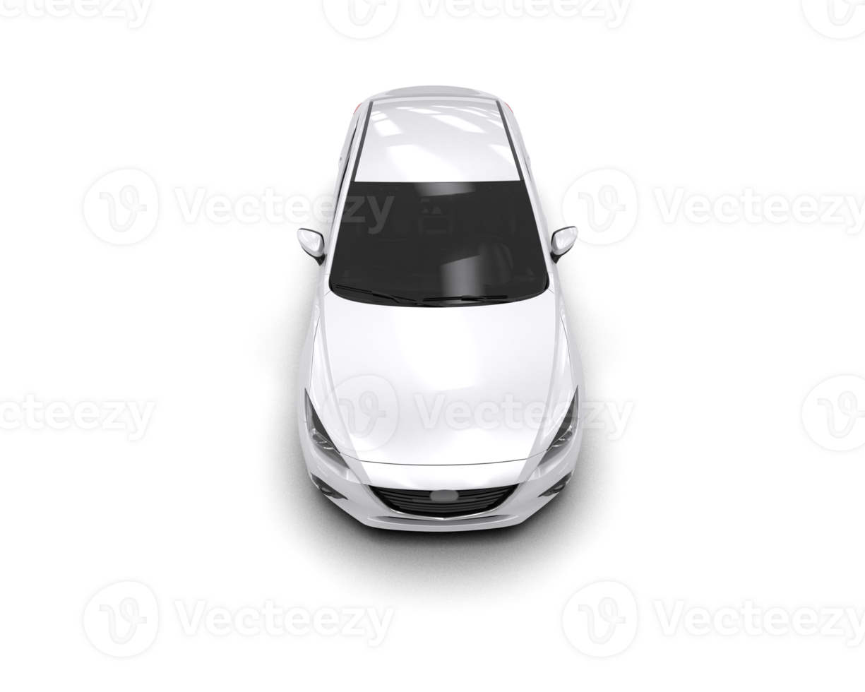 Modern car isolated on background. 3d rendering - illustration png