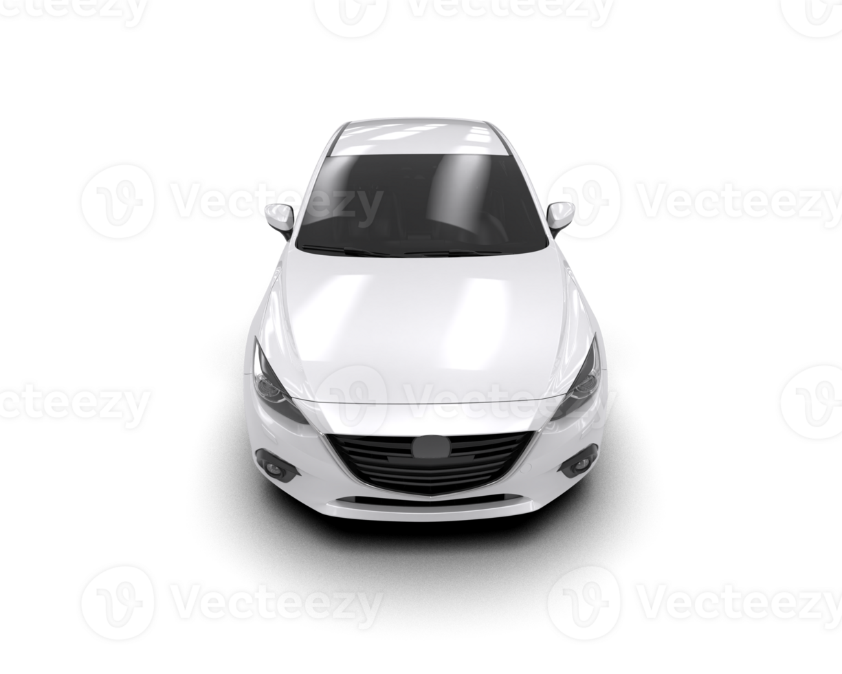 Modern car isolated on background. 3d rendering - illustration png