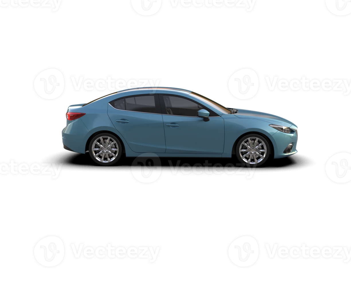 Modern car isolated on background. 3d rendering - illustration png