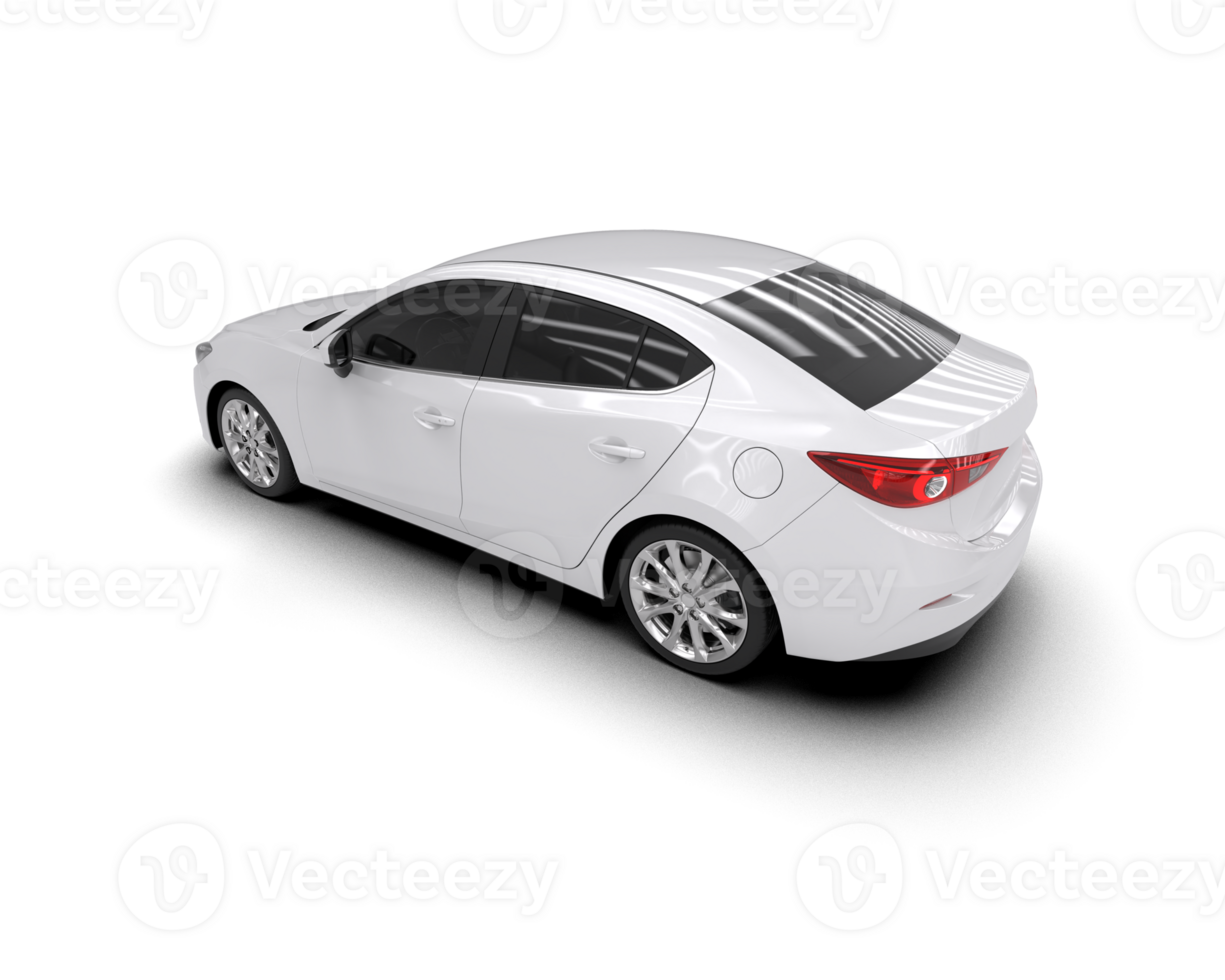 Modern car isolated on background. 3d rendering - illustration png