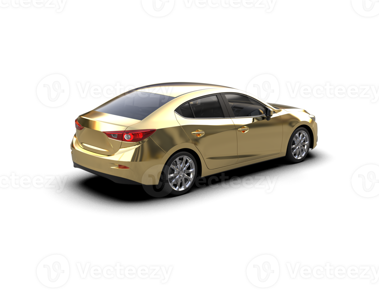 Modern car isolated on background. 3d rendering - illustration png