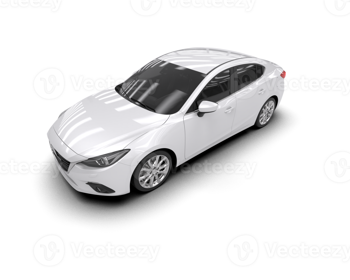 Modern car isolated on background. 3d rendering - illustration png