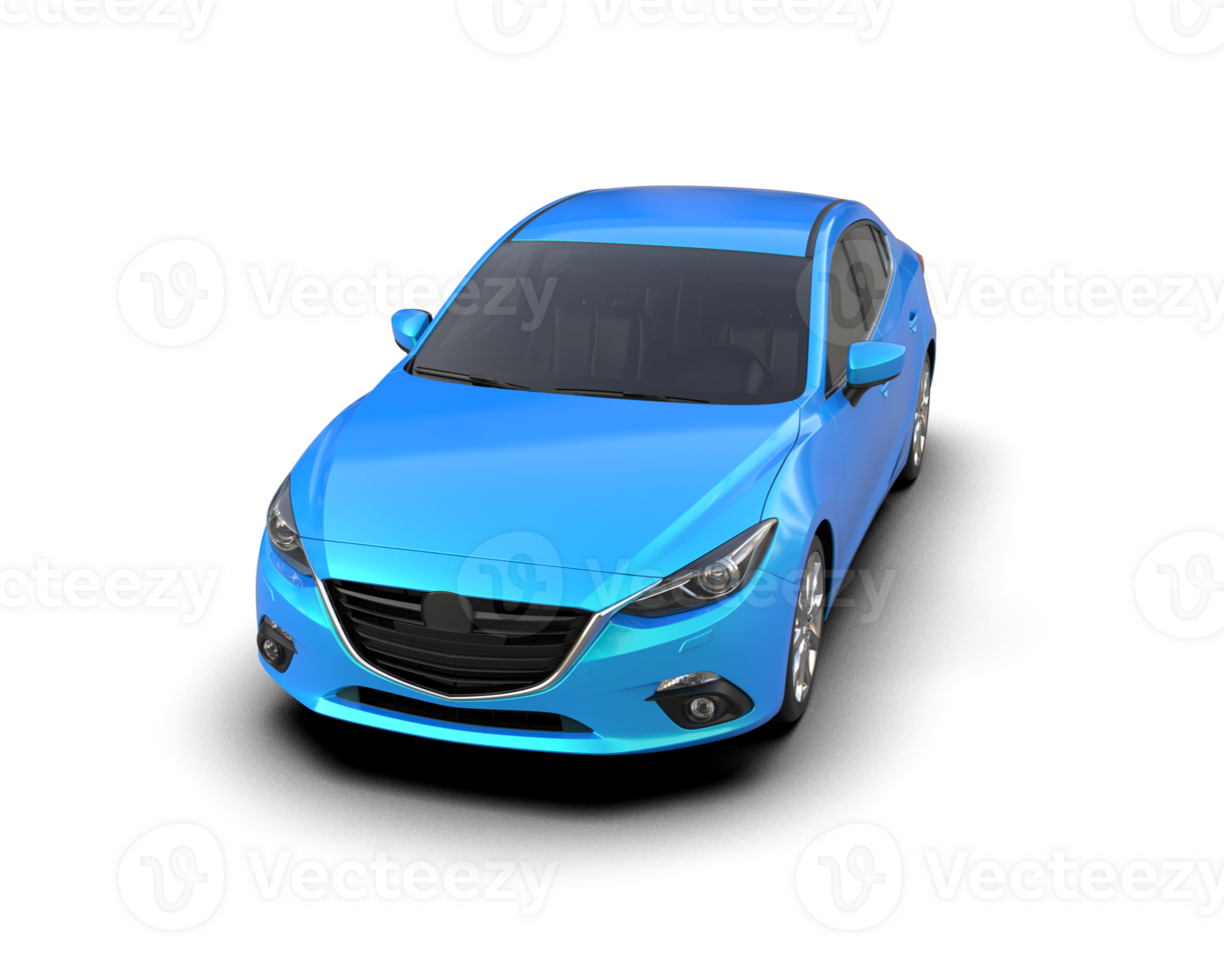 Modern car isolated on background. 3d rendering - illustration png
