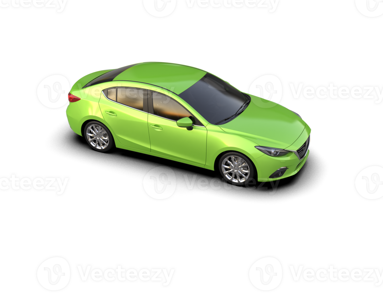 Modern car isolated on background. 3d rendering - illustration png