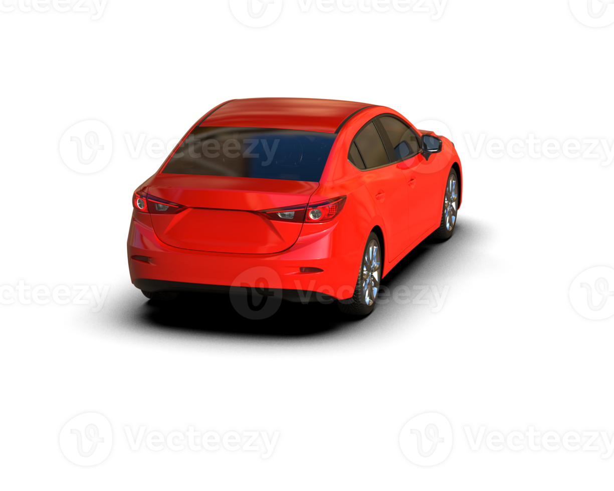 Modern car isolated on background. 3d rendering - illustration png