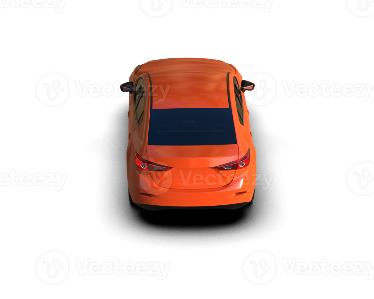 Modern car isolated on background. 3d rendering - illustration png