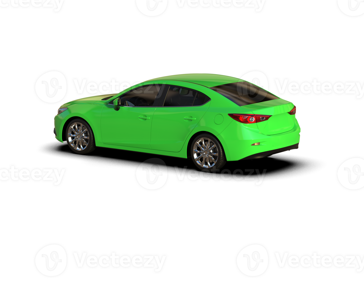 Modern car isolated on background. 3d rendering - illustration png