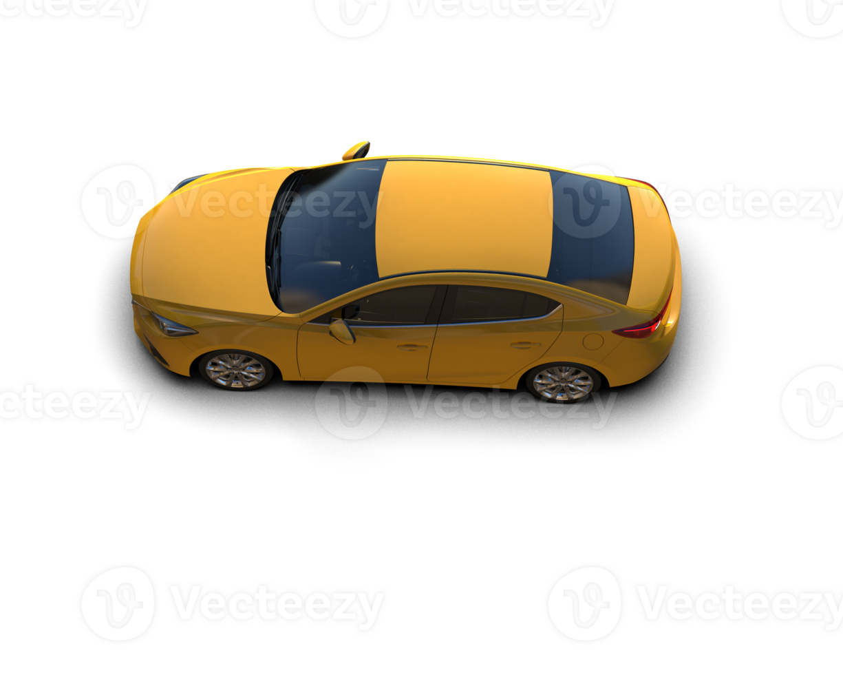 Modern car isolated on background. 3d rendering - illustration png