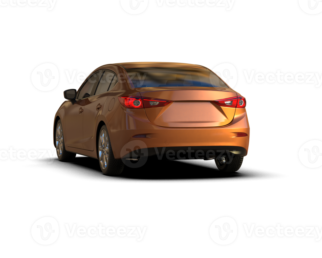 Modern car isolated on background. 3d rendering - illustration png