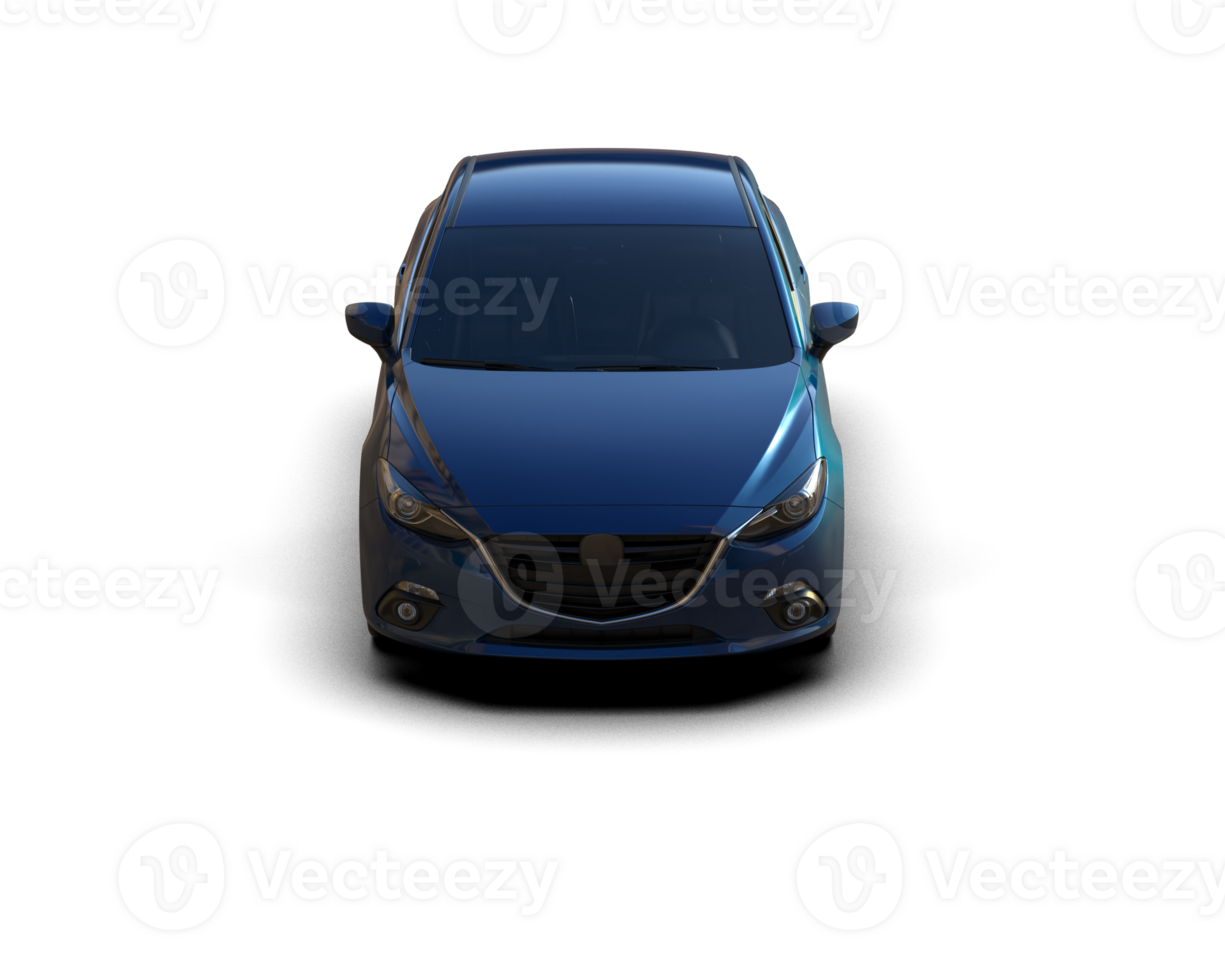 Modern car isolated on background. 3d rendering - illustration png