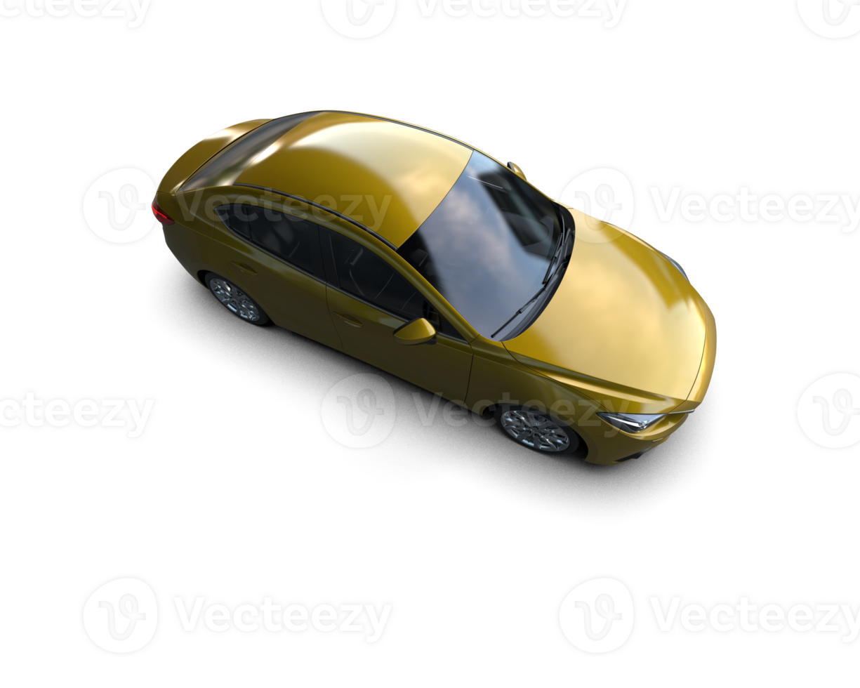 Modern car isolated on background. 3d rendering - illustration png