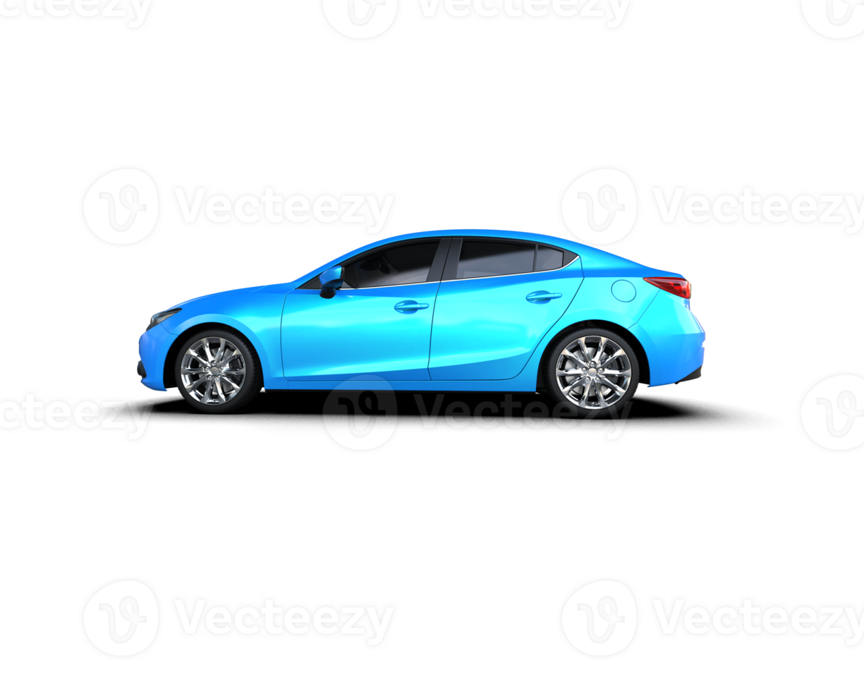Modern car isolated on background. 3d rendering - illustration png