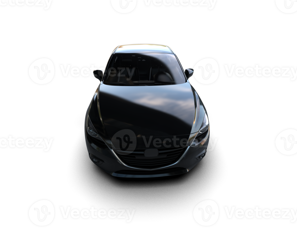 Modern car isolated on background. 3d rendering - illustration png