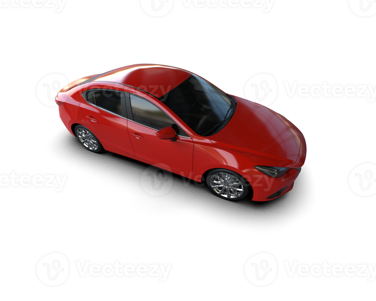 Modern car isolated on background. 3d rendering - illustration png