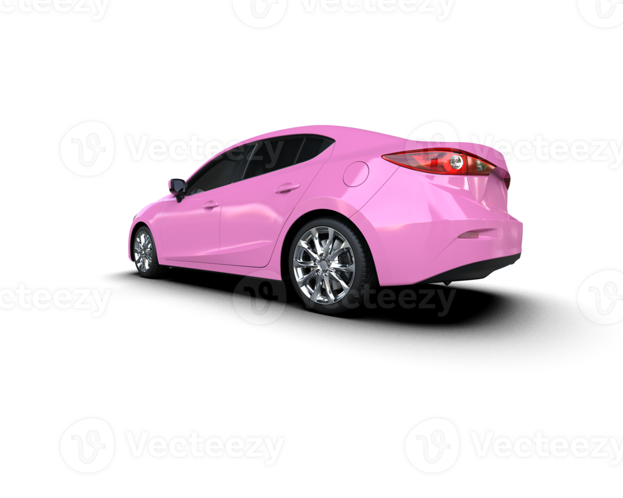 Modern car isolated on background. 3d rendering - illustration png