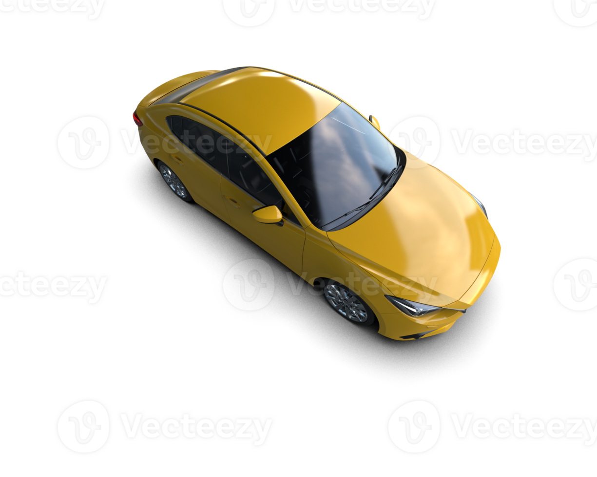 Modern car isolated on background. 3d rendering - illustration png