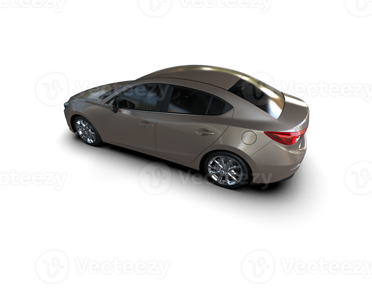 Modern car isolated on background. 3d rendering - illustration png