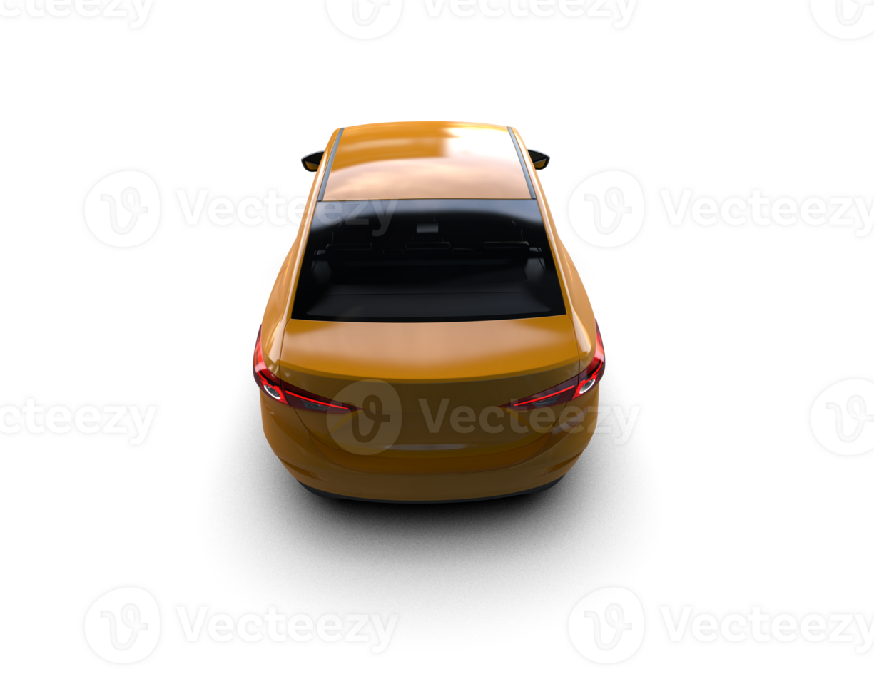 Modern car isolated on background. 3d rendering - illustration png