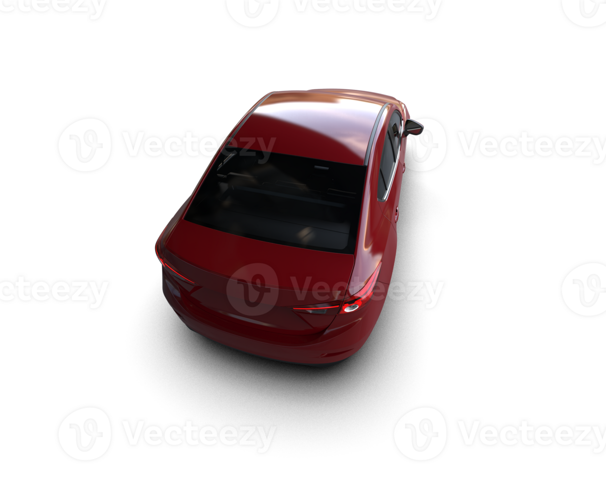 Modern car isolated on background. 3d rendering - illustration png