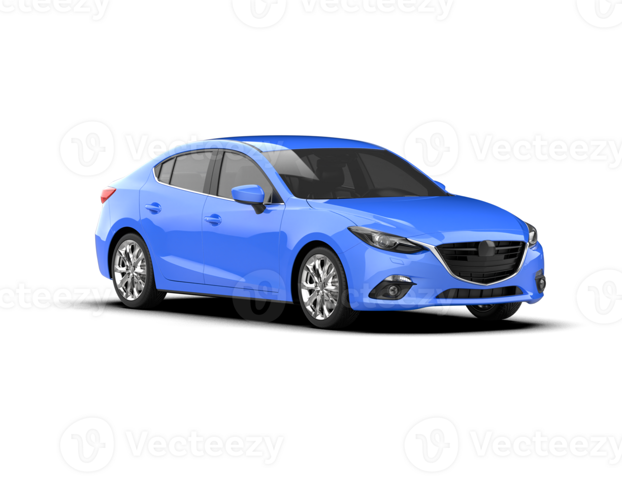 Modern car isolated on background. 3d rendering - illustration png
