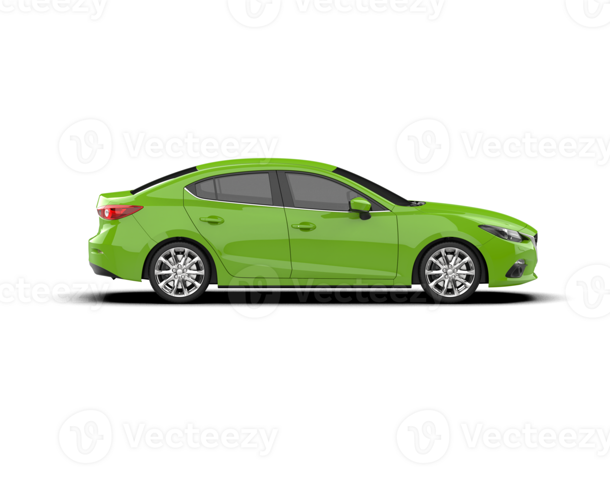 Modern car isolated on background. 3d rendering - illustration png