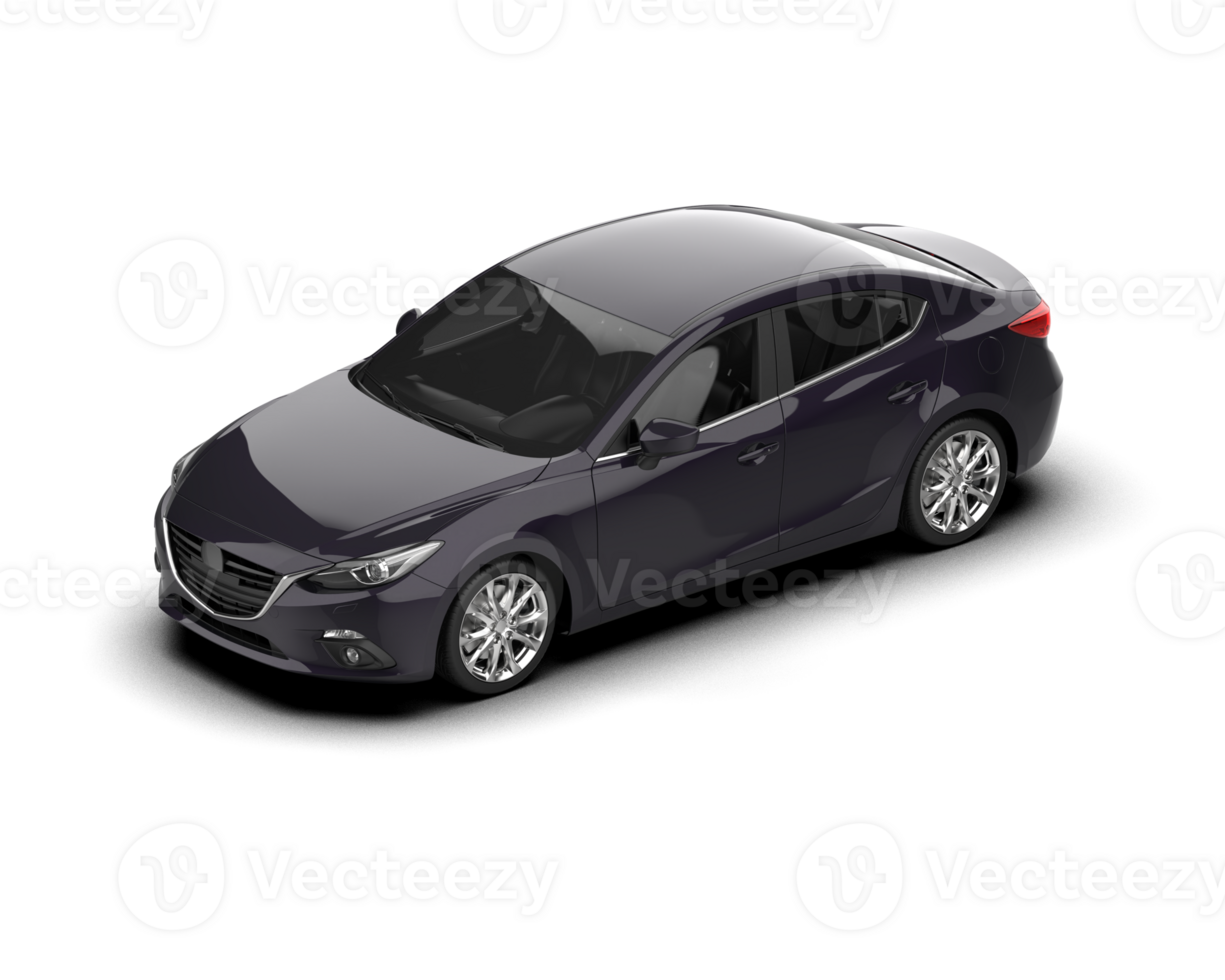 Modern car isolated on background. 3d rendering - illustration png