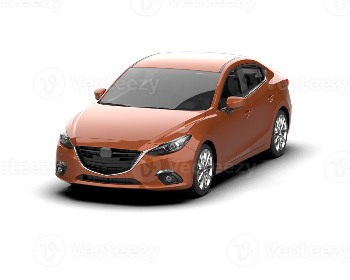 Modern car isolated on background. 3d rendering - illustration png