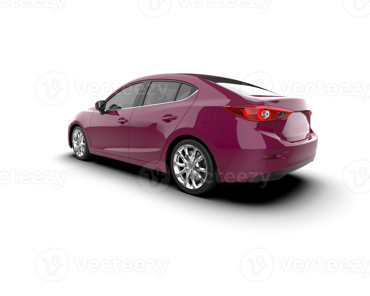 Modern car isolated on background. 3d rendering - illustration png