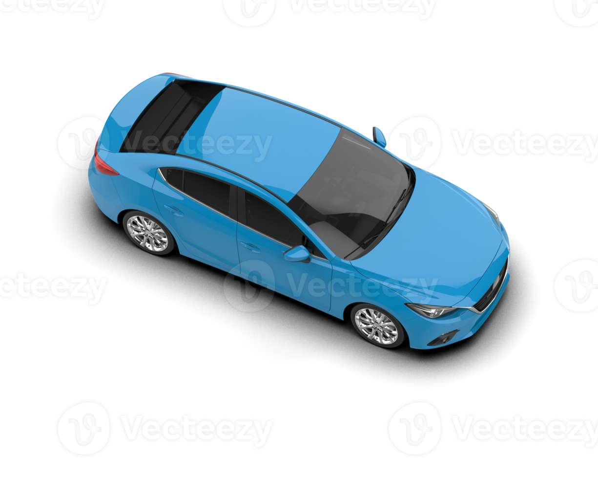 Modern car isolated on background. 3d rendering - illustration png