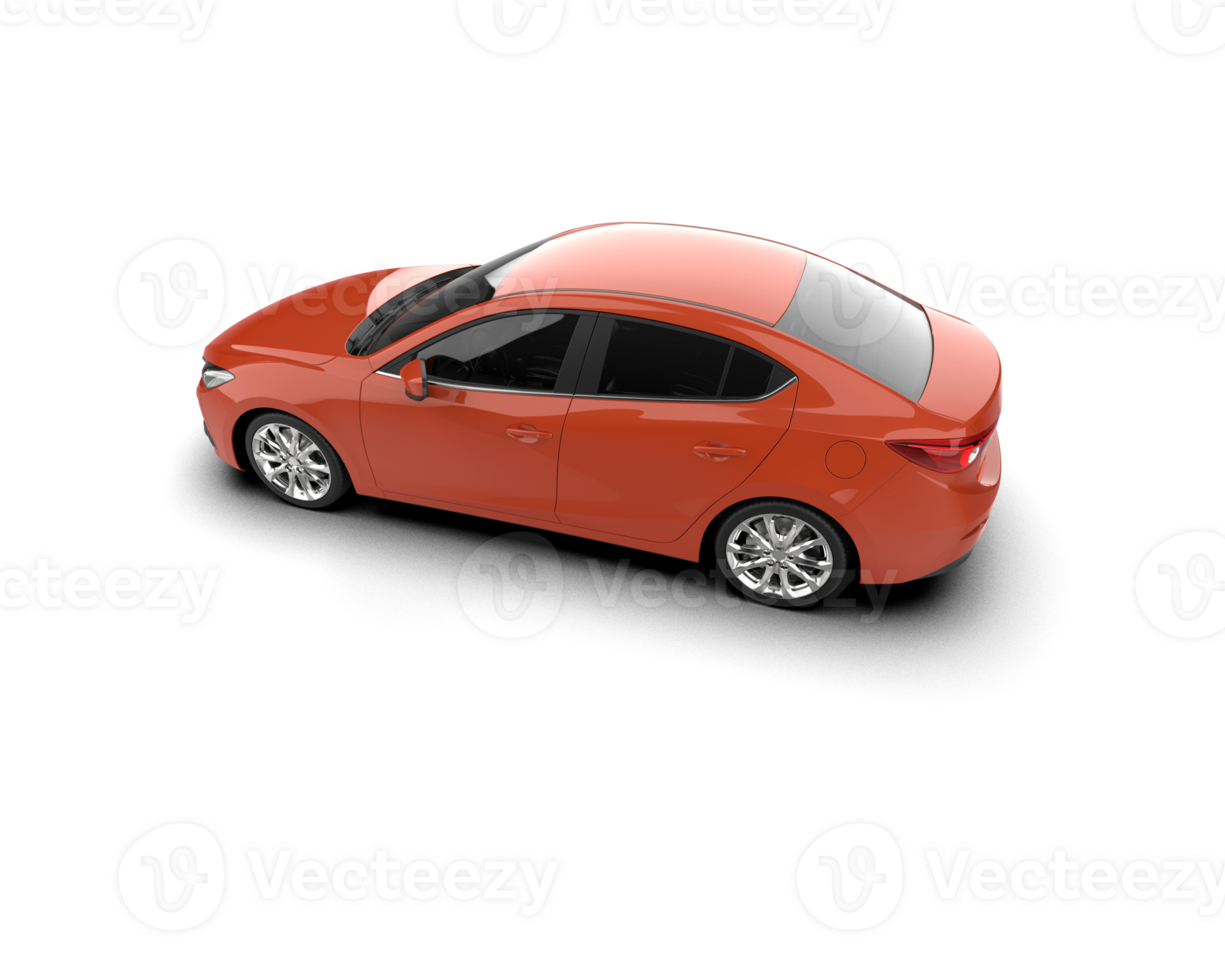 Modern car isolated on background. 3d rendering - illustration png