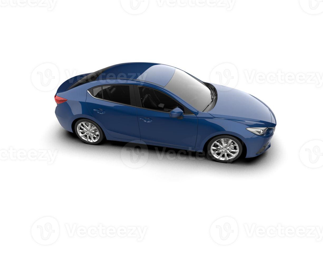 Modern car isolated on background. 3d rendering - illustration png