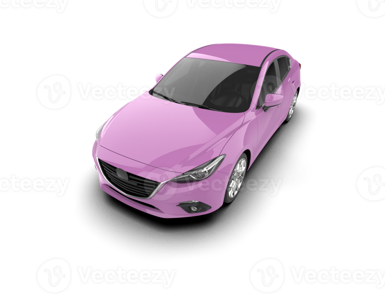 Modern car isolated on background. 3d rendering - illustration png