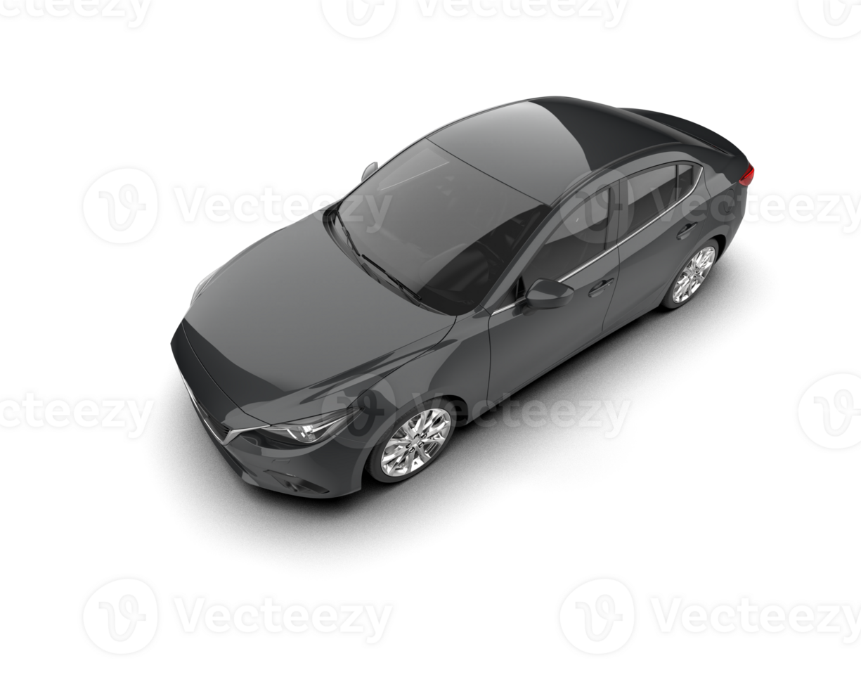 Modern car isolated on background. 3d rendering - illustration png