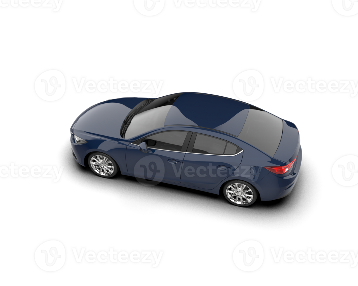 Modern car isolated on background. 3d rendering - illustration png