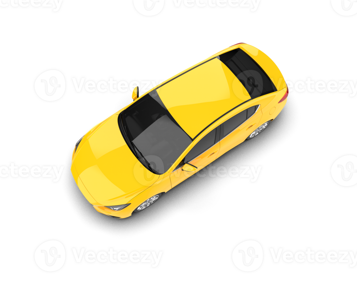 Modern car isolated on background. 3d rendering - illustration png